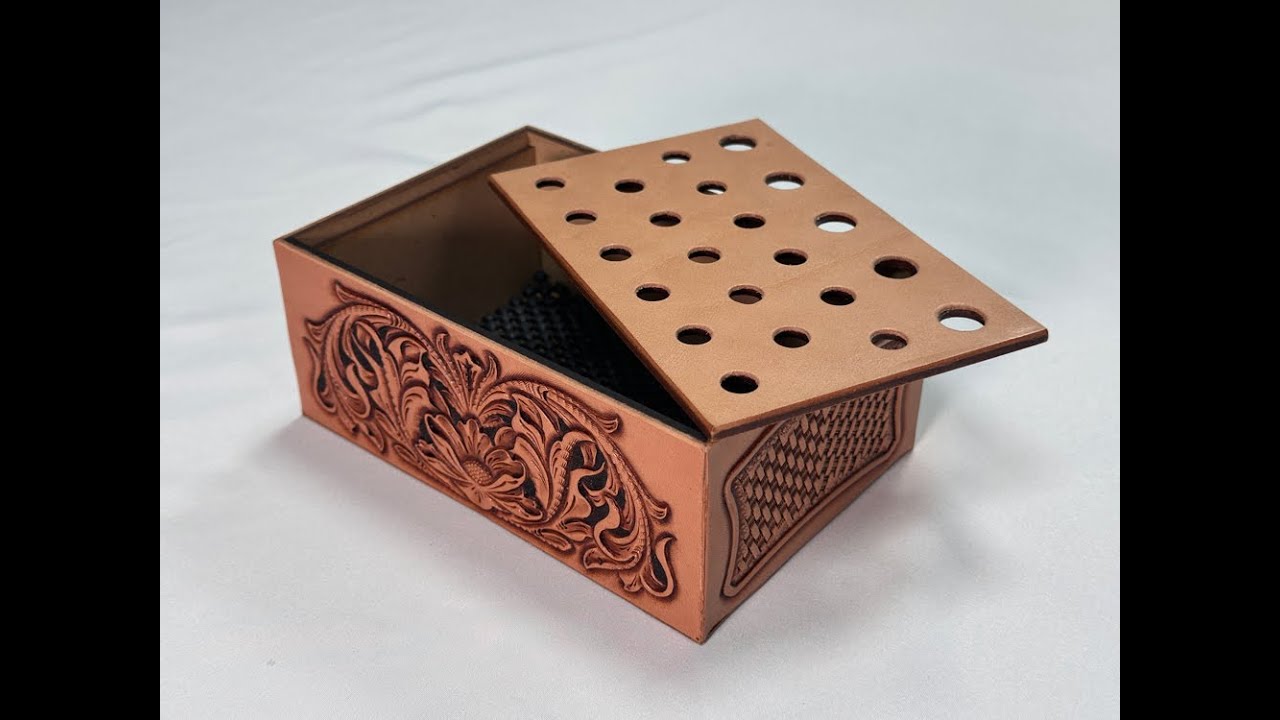 【刻印ツールラック②】MDF BOXに革を貼る／誰でも作れるカンタン組立ガイド