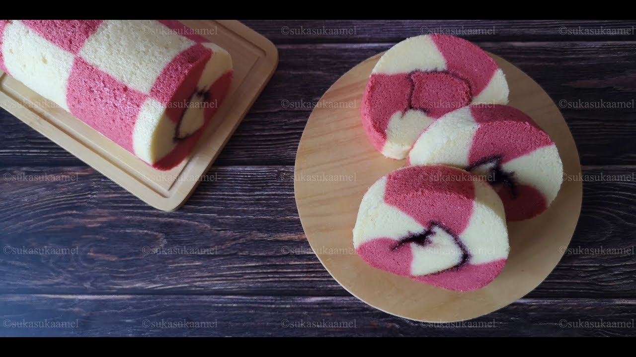 Bolu Gulung Papan Catur Merah Putih | Suka Suka Amel