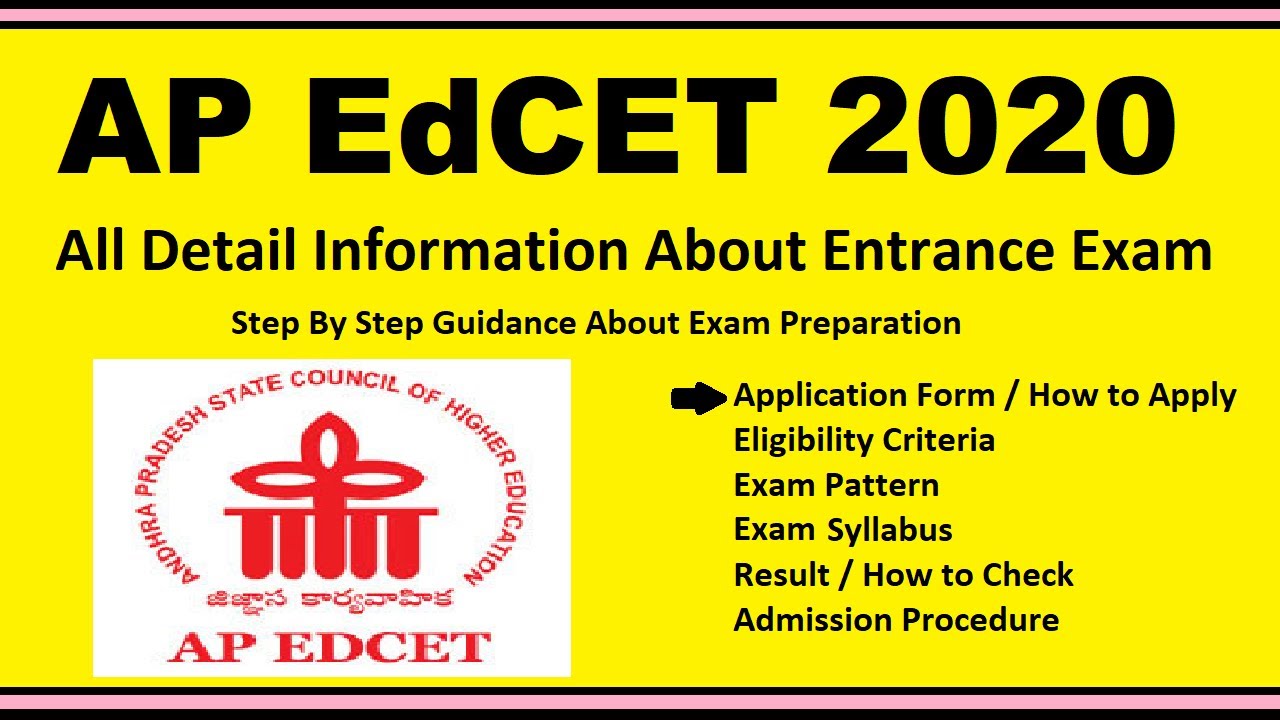 AP EdCET 2020 - Notification, Dates, Application, Eligibility, Admit Card, Pattern, Syllabus, Result