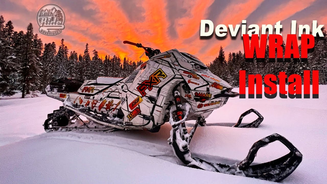 Skidoo Gen 5 turbo 154 Deviant Ink wrap Install