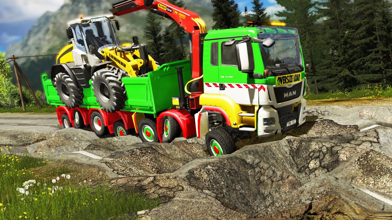Trucks vs Potholes #67 | BeamNG.DRIVE