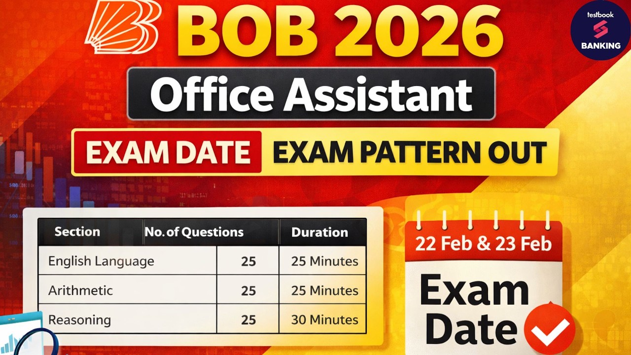 BOB Office Assistant Exam Date Out | BOB Office Assistant Recruitment 2025 | BOB Office Assistant
