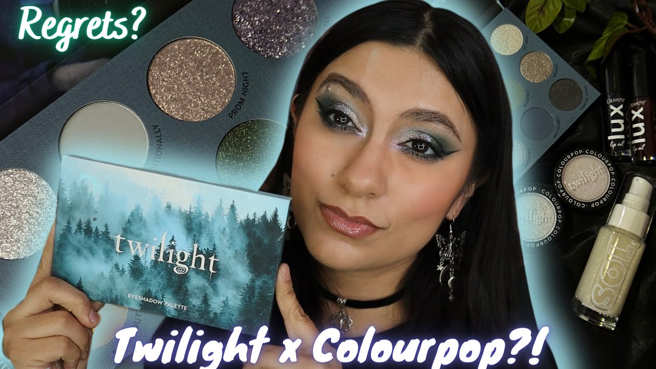 TWILIGHT X COLOURPOP FULL COLLECTION REVIEW, SWATCHES, AND TUTORIAL 🩵