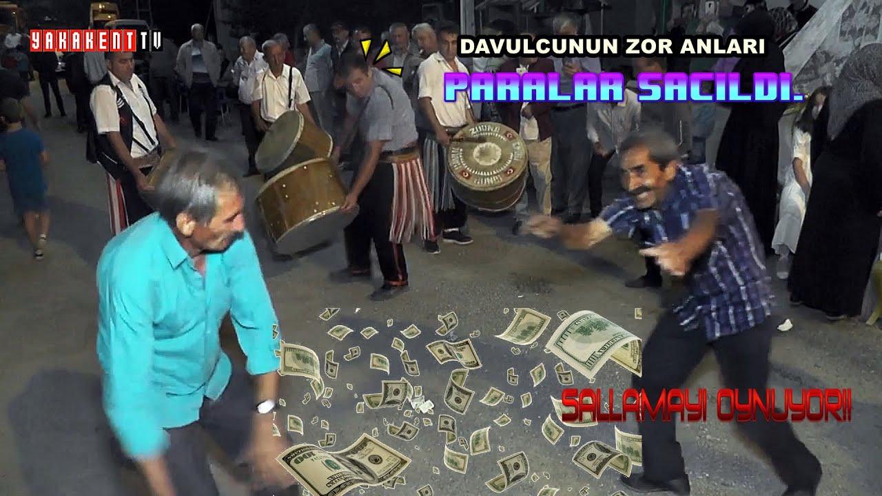 Sallamayı kim iyi oynuyor? Paralar saçıldı.Davulcu zorda !