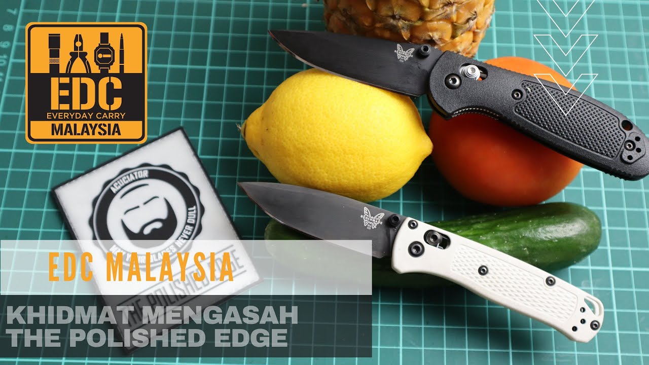 EDC MALAYSIA The Polished Edge Benchmade Mini Griptilian, Mini Bugout