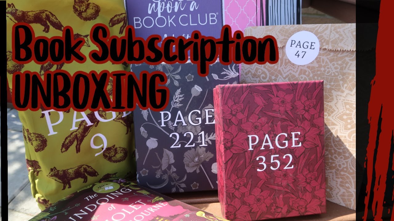 Once Upon a Book Club Book Subscription UNBOXING There is an extra gift! Dark Mystery Novel