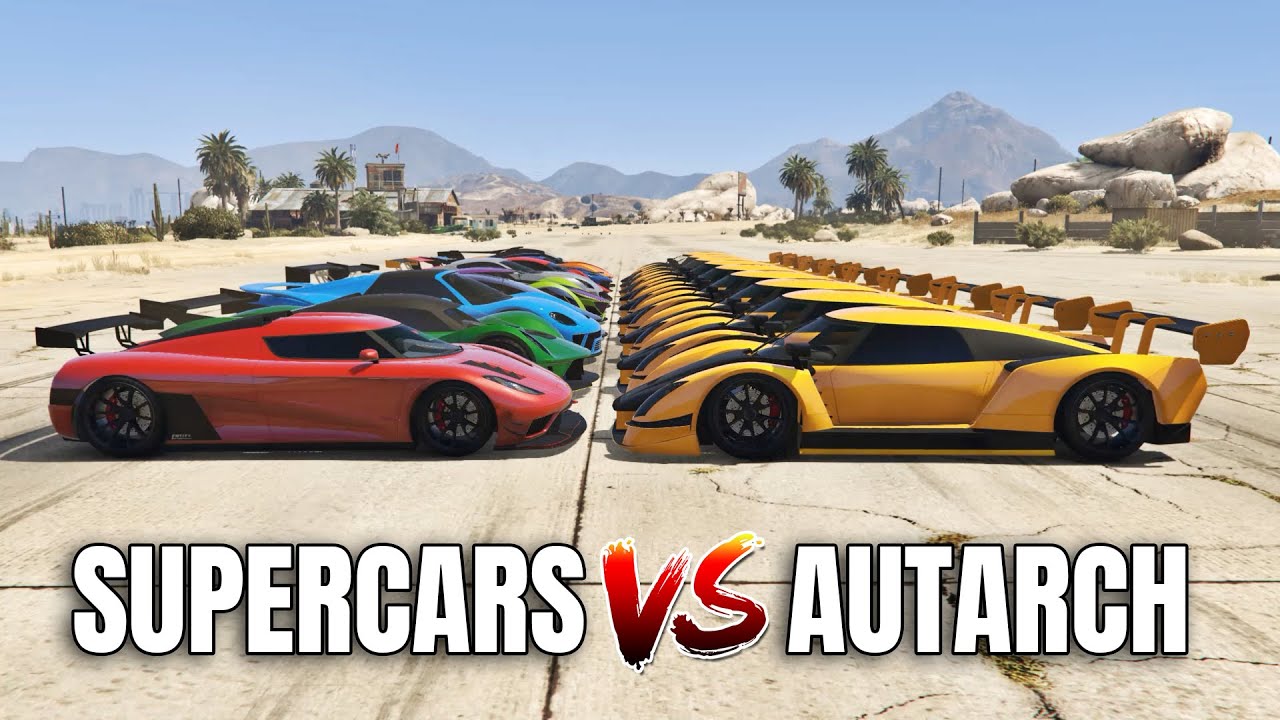GTA ONLINE - AUTARCH VS SUPERCARS (WHICH IS FASTEST?)