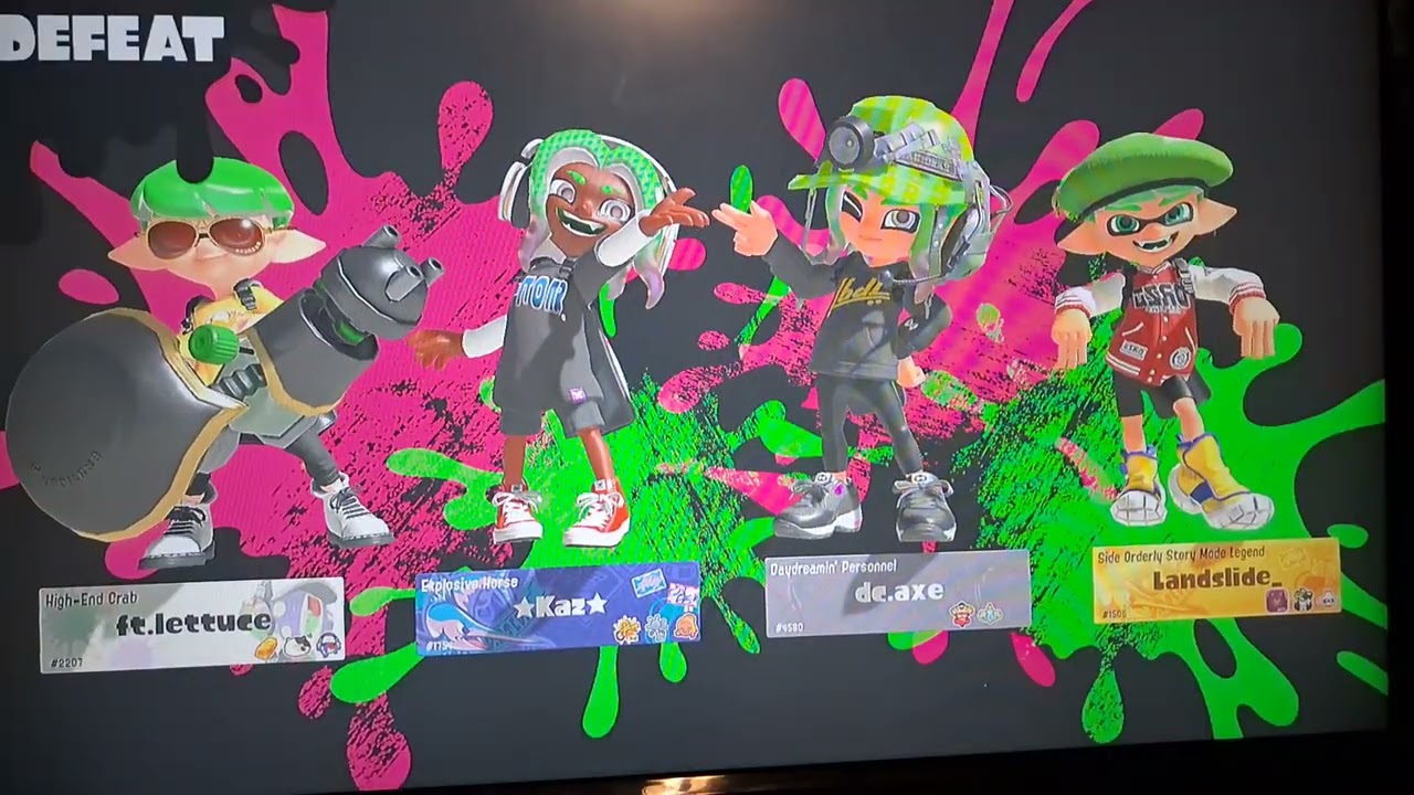 Splatoon 3 battles 
