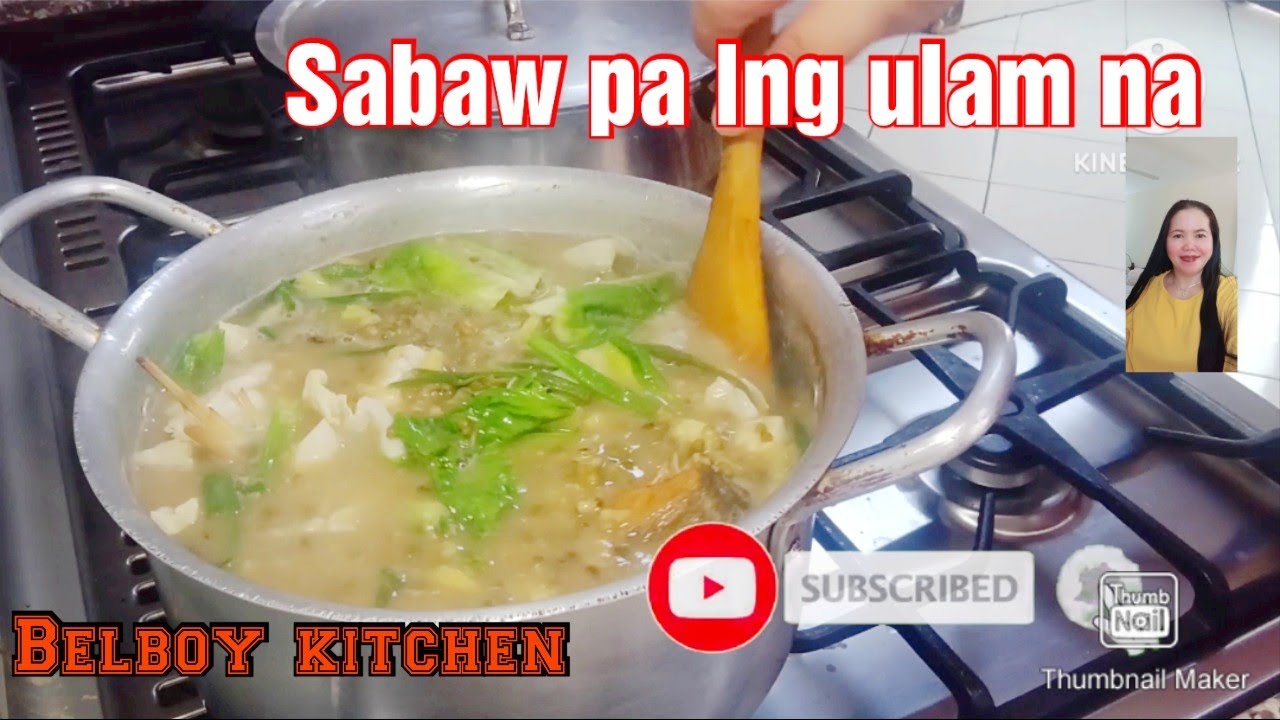 Sabaw pa lng ulam na pretong isda na May  monggoes