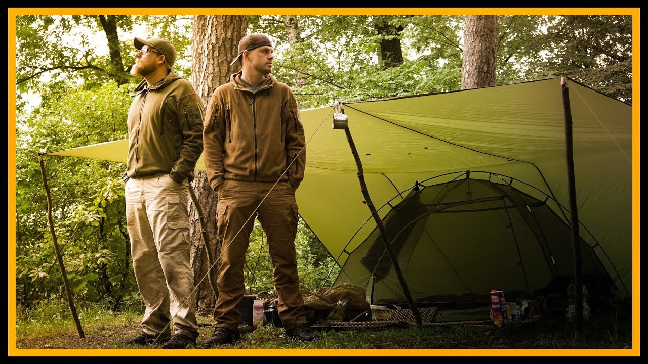 XL 24h Overnighter &Uuml;bernachtung und Kochen am See - Bushcraft Outdoor Survival