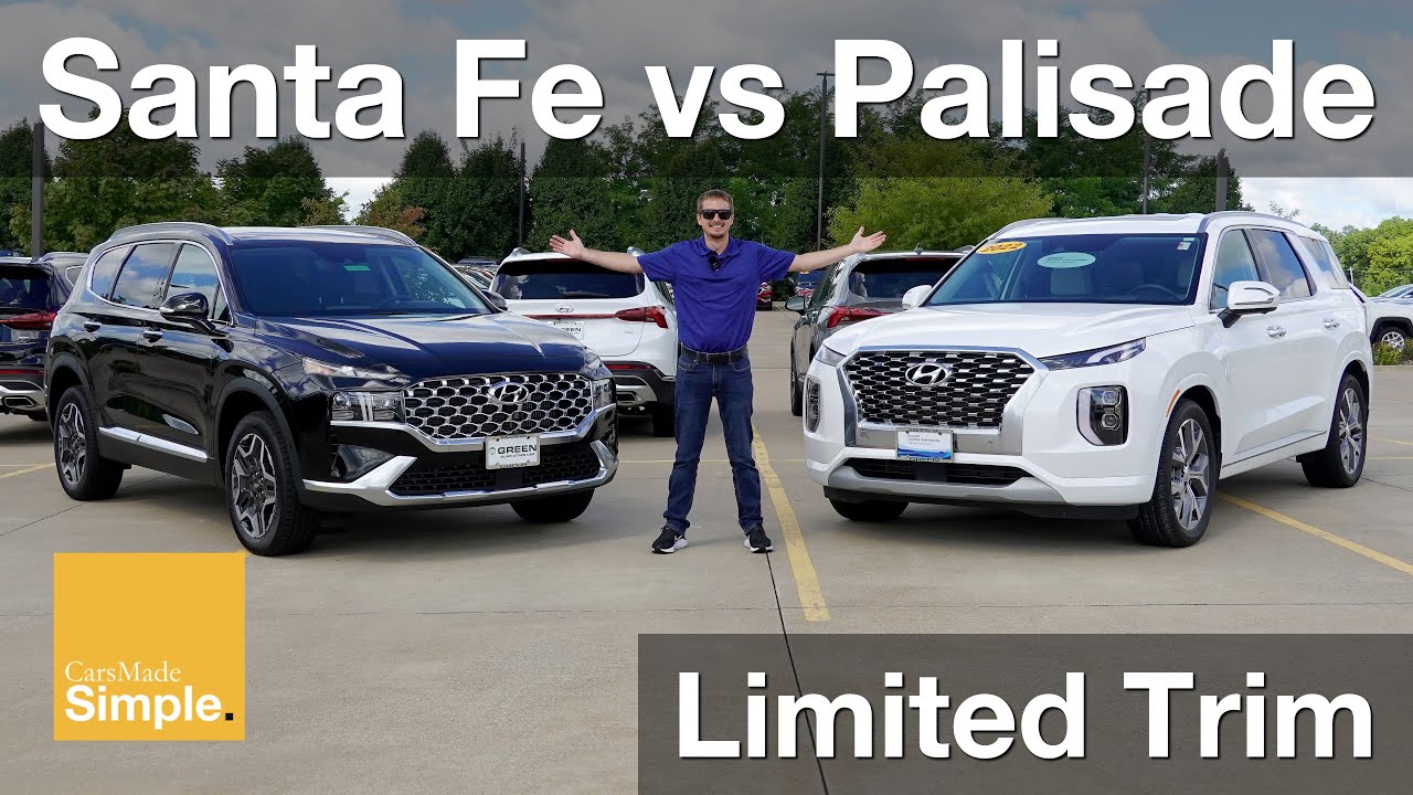 2022 Hyundai Santa Fe Limited vs Palisade Limited | Family SUV Comparison