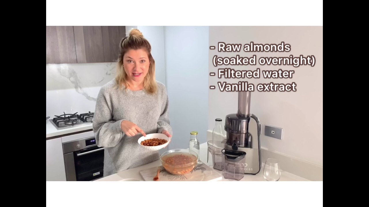 Making Almond Milk at Home with a MOD Cold Press Juicer