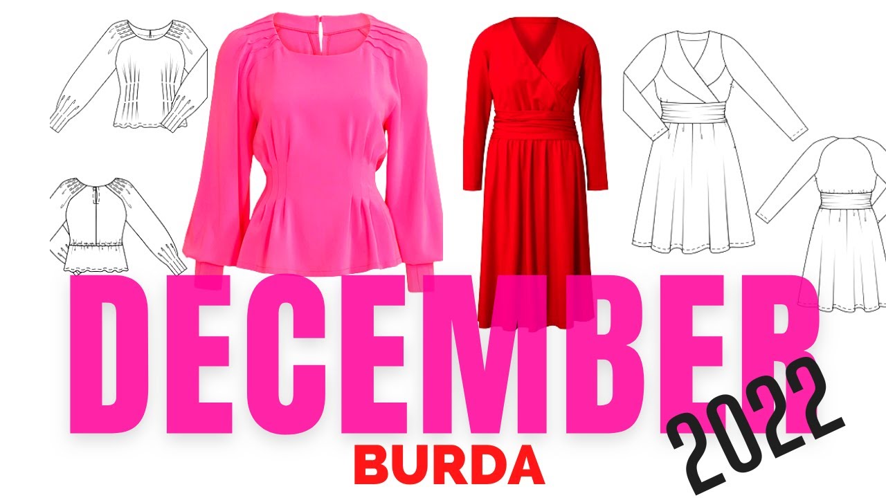 Burda 12/2022 FULL LINE DRAWINGS