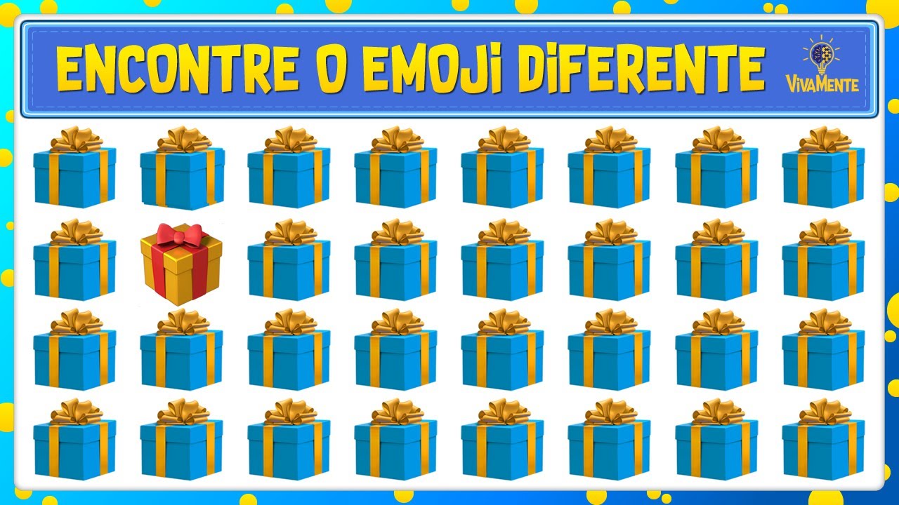 🎁 ENCONTRE O EMOJI DIFERENTE + REPETIDO + OBJETO + 7 ERROS! 💡 VivaMente
