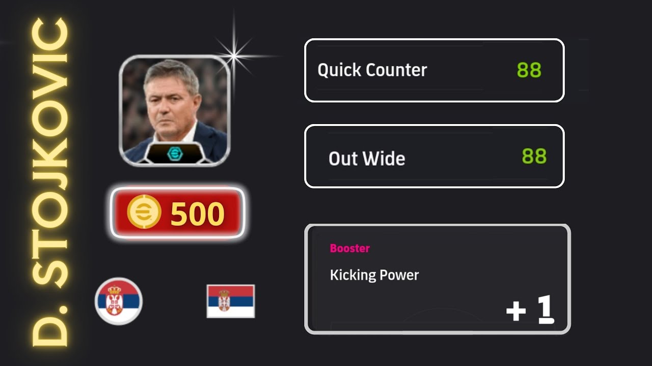 eFootball 2024• ĐÁNH GIÁ D. STOJKOVIC: CHẤT LƯỢNG TRONG LỐI CHƠI PHẢN CÔNG | MÃN NHÃN NHƯ XABI ??