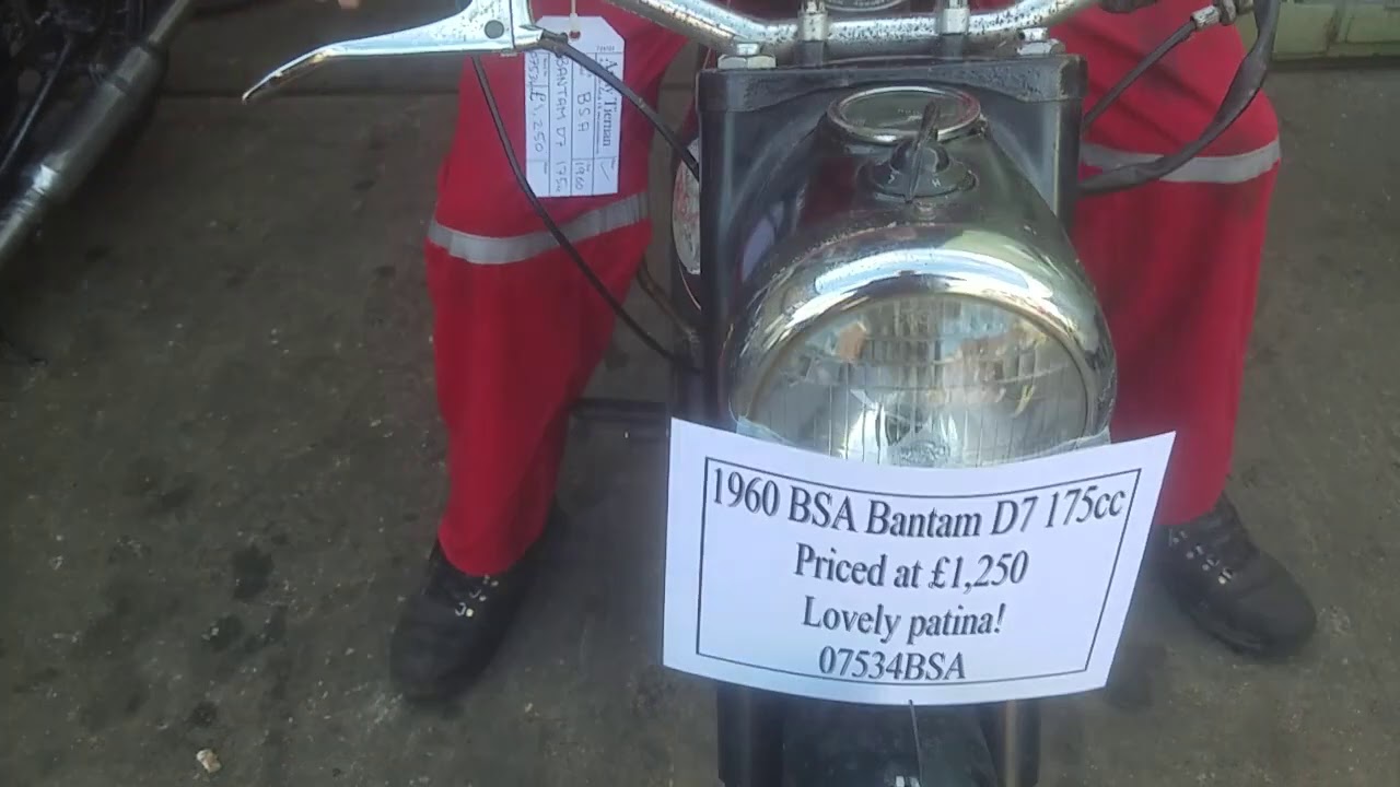 1960 BSA Bantam D7 175 cc at Andy Tiernans #07534BSA