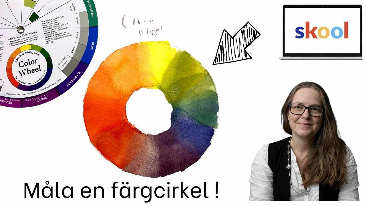 Paint a watercolour colour wheel ! Become a member in my commity!