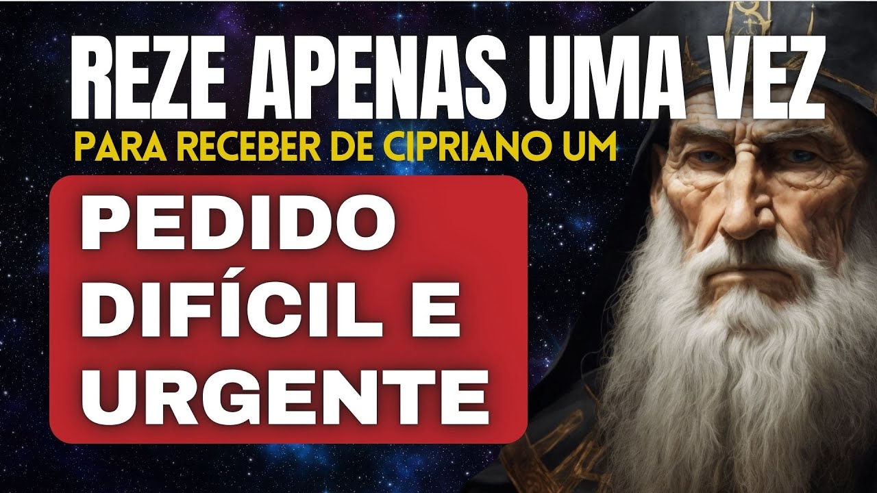 ORAÇÃO PODEROSA E INFALÍVEL DE SÃO CIPRIANO PARA UM PEDIDO DIFÍCIL E URGENTE