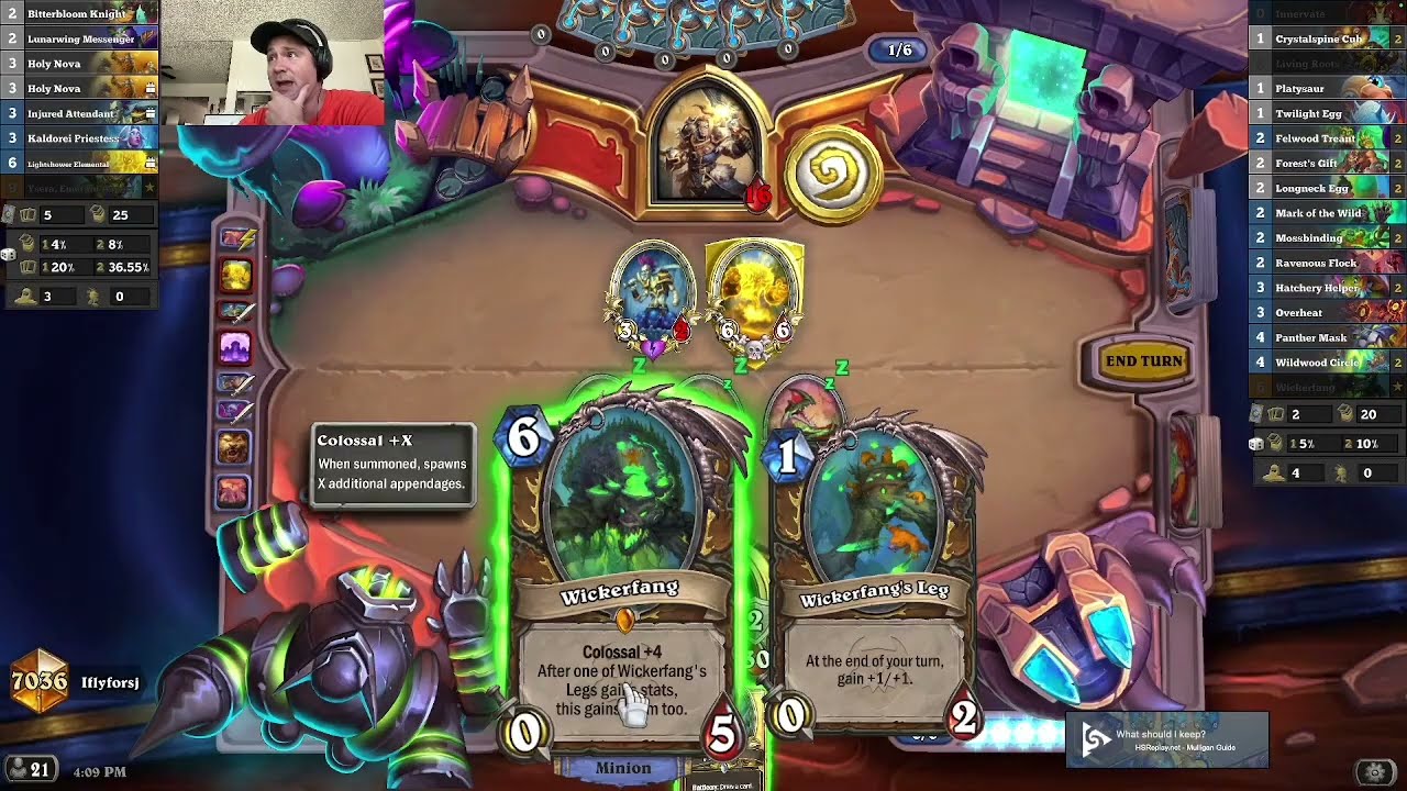 Aggro Druid is Still Good - Hearthstone Legend Rank - Overheat Wickerfang
