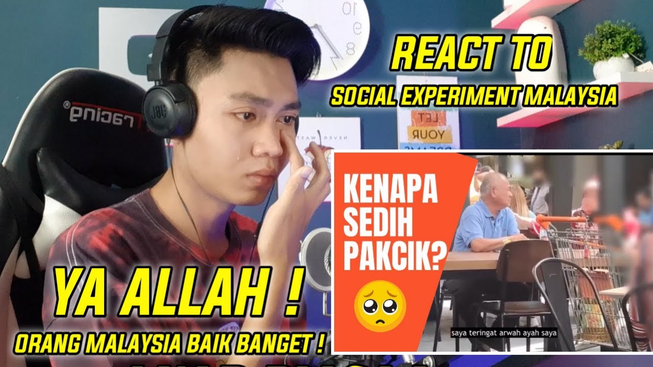 RESPON ORANG MALAYSIA TAK DISANGKA ! BIKIN N4NGIS BANGET !! REACT TO SOCIAL EXPERIMENT MALAYSIA