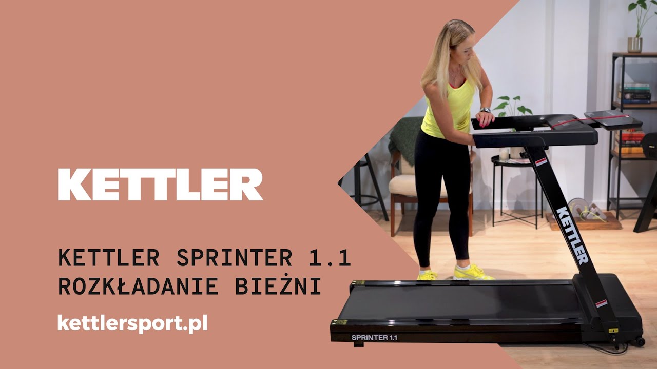 KETTLER Sprinter 1.1: Instrukcja rozkładania bieżni
