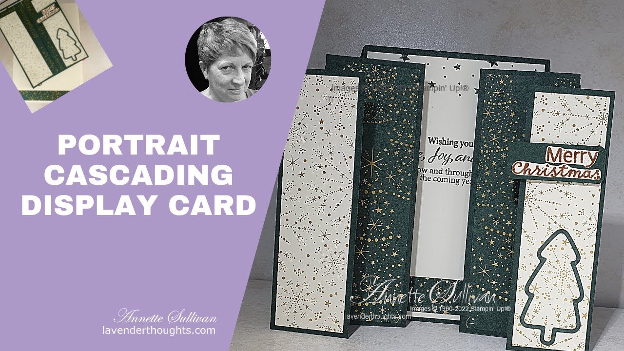 How to Create a Portrait Cascading Display Card
