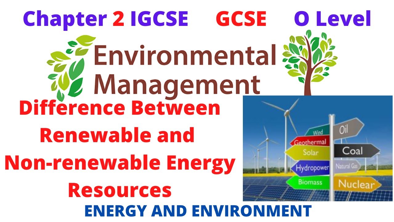 Difference Between Renewable and Non-renewable Energy Resources