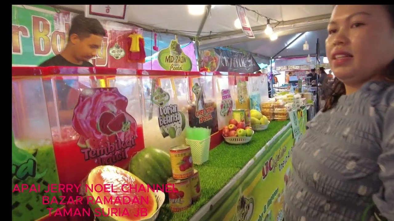 NGEMAI WIFE ENGGAU ANAK MELI  PERMAKAI BA BAZAR RAMADAN TAMAN SURIA.MAYUH MACAM MAKAN JUAL ORNG