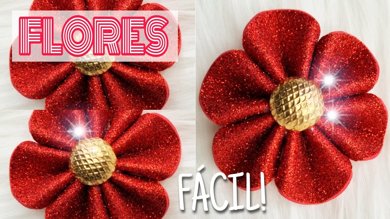 Como hacer Flores para Decoracion Super Facil How to make Flowers