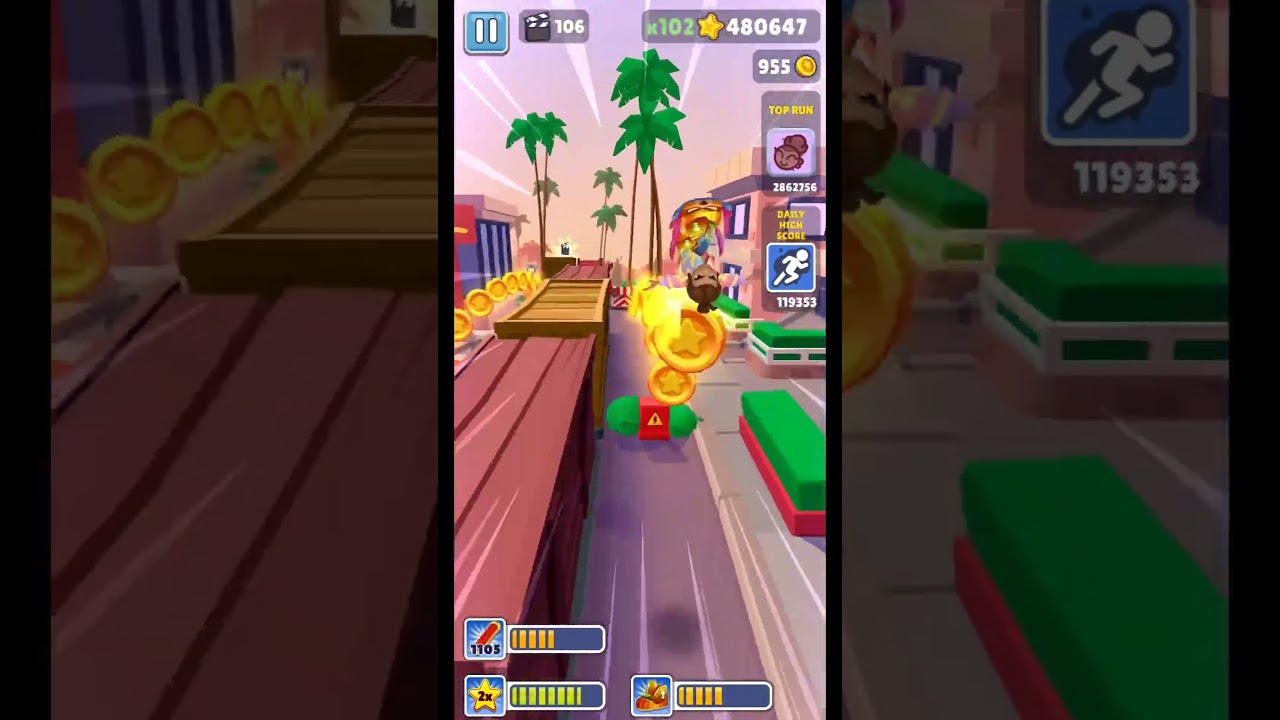 Subway Surfer Hollywood Gameplay Cinematic Finish 🌟 