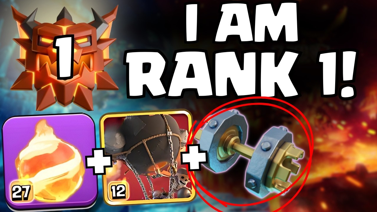 +320 Fireball Rocketloon NEW META Army! | GLOBAL #1 in Clash of Clans Legend League!