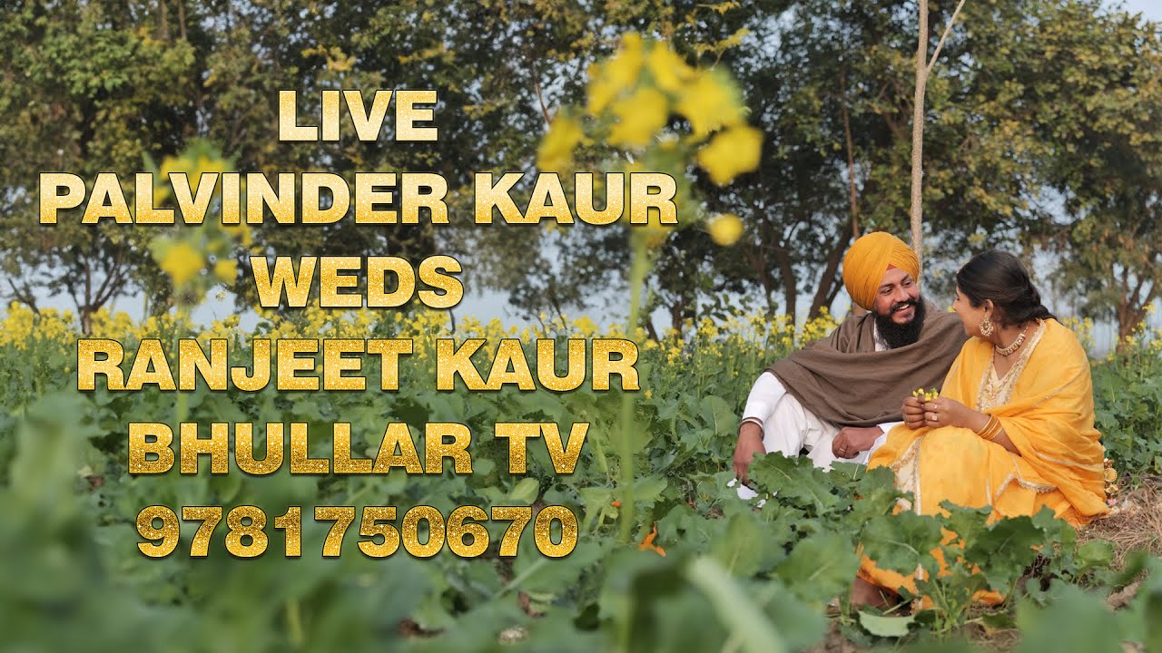 LIVE PALVINDER KAUR WEDS RANJEET SINGH BHULLAR TV 9781750670