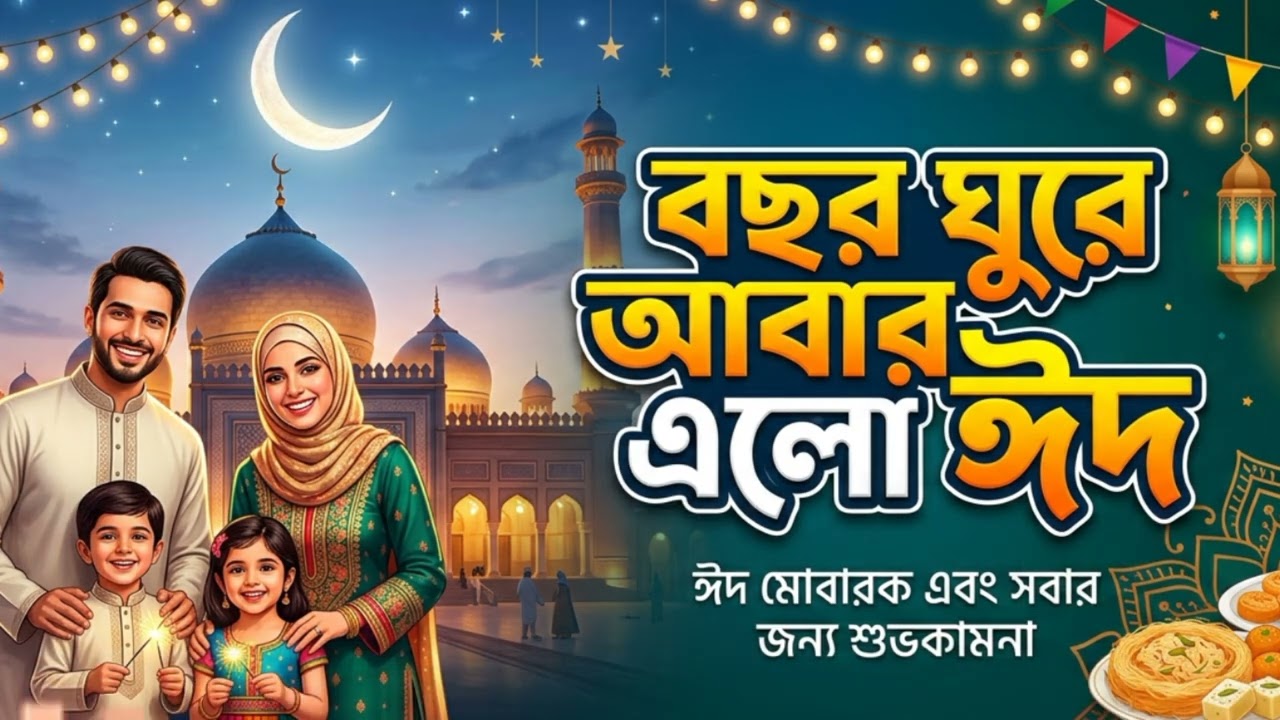 বছর ঘুরে আবার এলো ঈদ | ঈদ এসেছে | Eid Mubarak  | Eid Eshase | Eid Song 2026 | ঈদ মোবারক