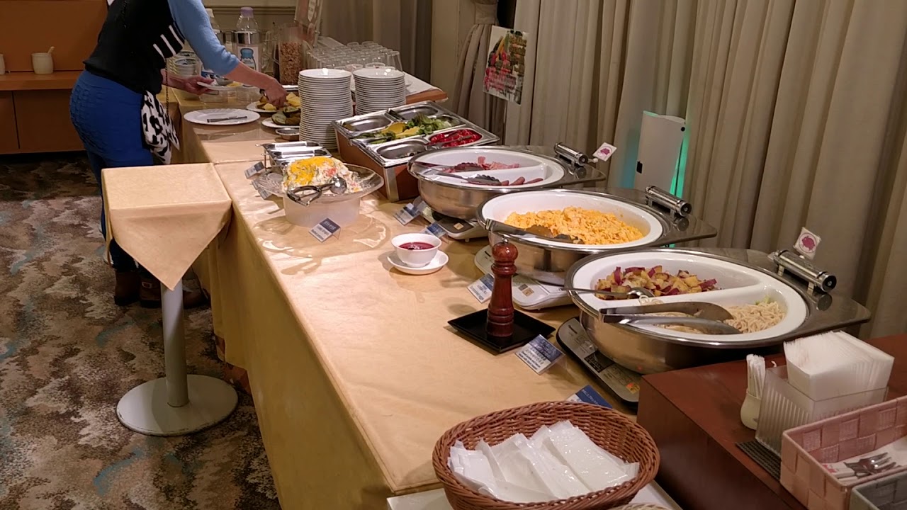 Buffet breakfast at Dotonbori Hotel