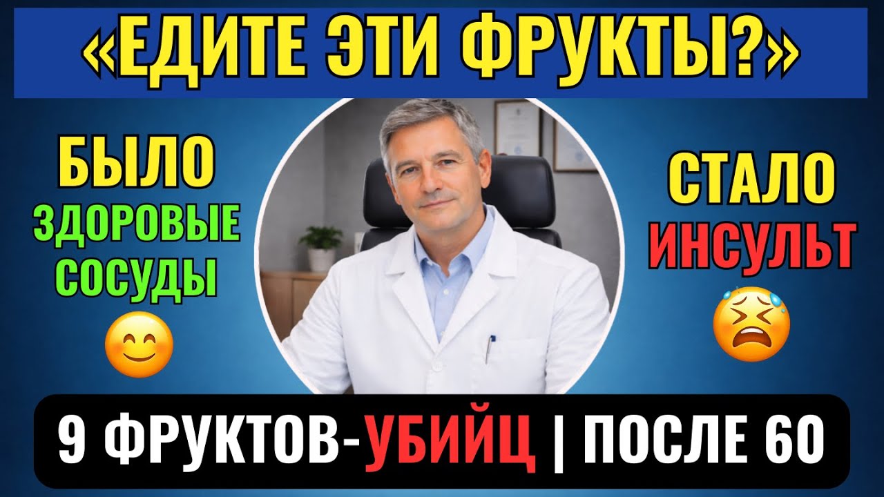 7 фруктов, которые разрушают сосуды после 60 лет | Врач объясняет