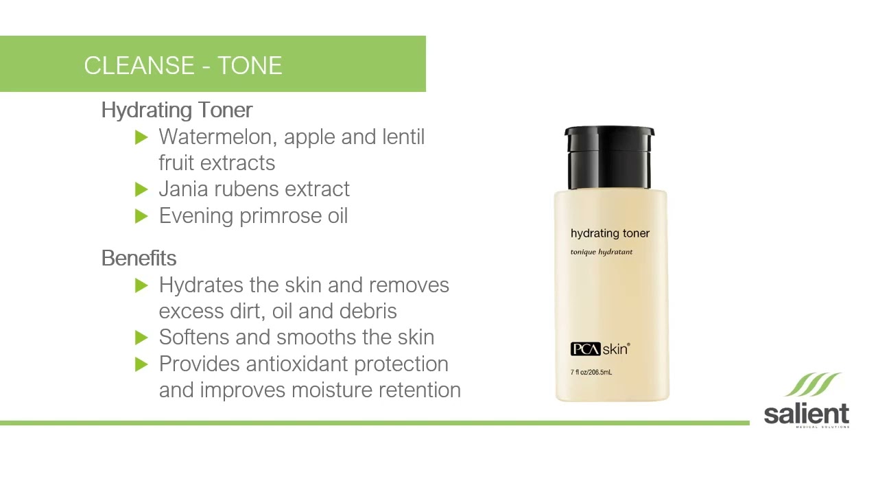 PCA Skin Daily Care Product Overview Hydrating Toner