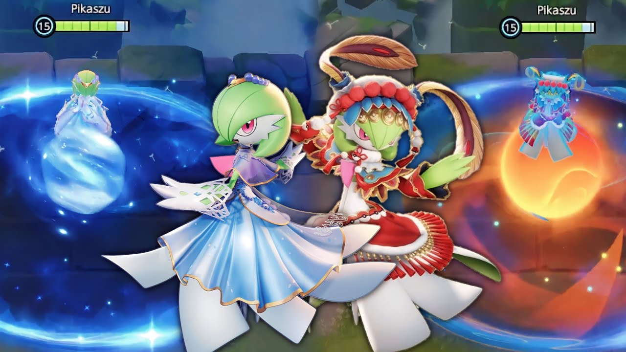 Gardevoir Battle Pass Holowear Comparison : Aurora Style vs Stage Style - Pokemon Unite