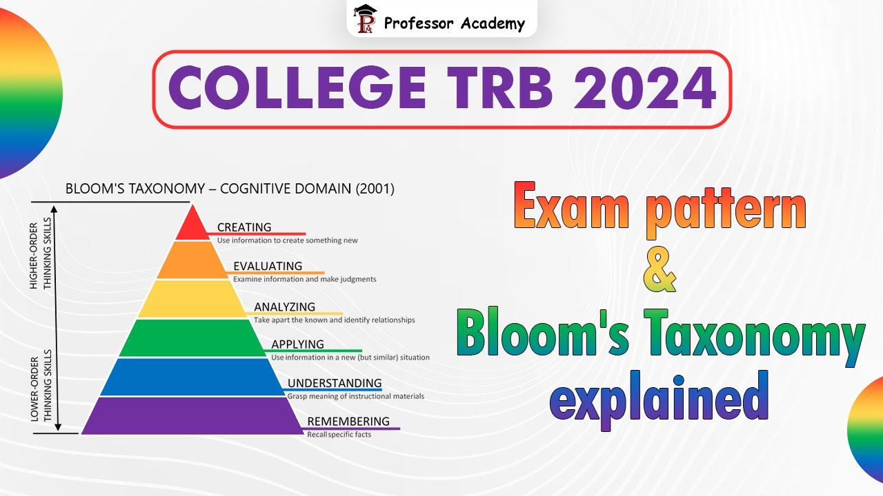 College TRB | Exam pattern and Bloom's Taxonomy explained in Tamil | Professor Academy