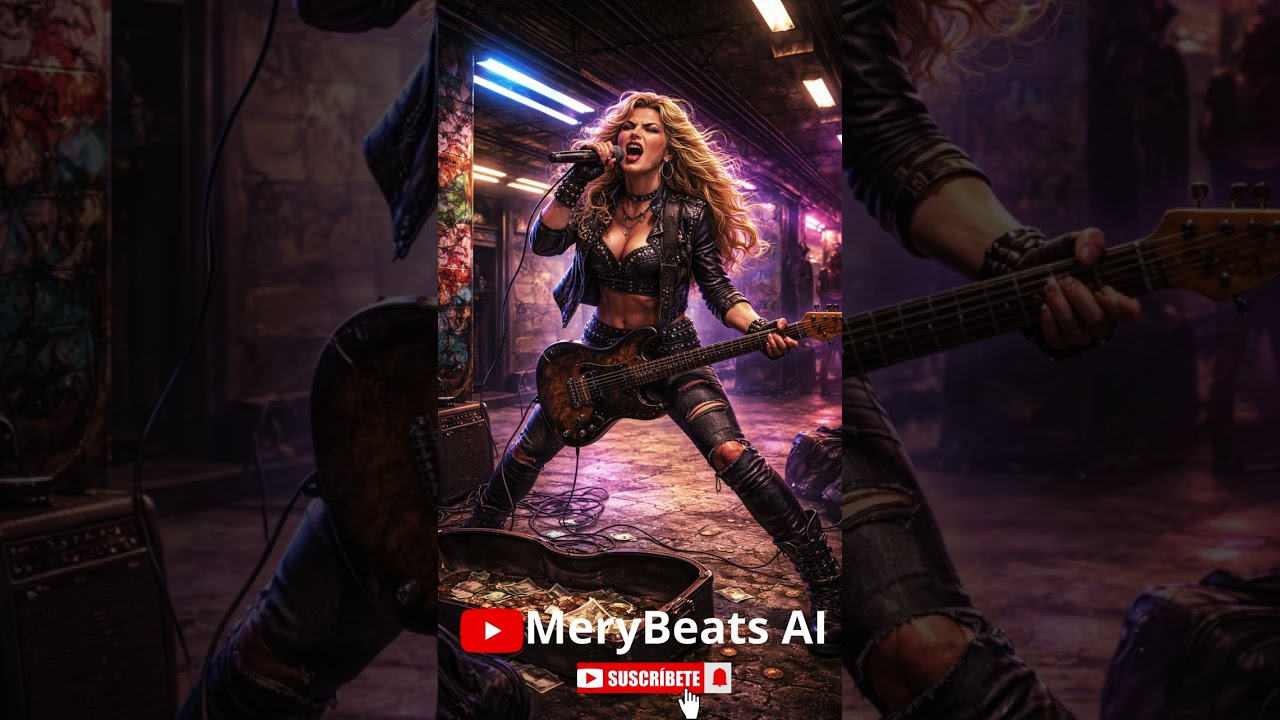 Queen of the Underground – From Subway Singer to Legend? | 80s Metal #ai #aimusic #heavymetalsongs