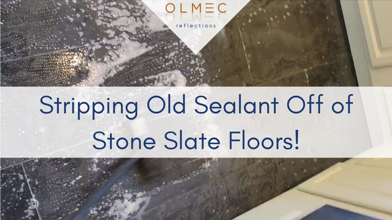 Stripping Old Sealant Off of Beautiful Slate Floors