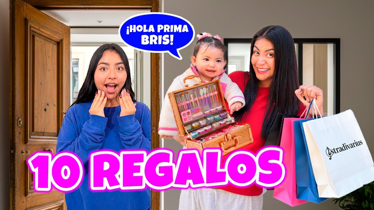 Emmita le lleva 10 REGALOS a SU PRIMA BRIS a SU CASA 💄💅 ¿Qué le compró a la UNIVERSITARIA?