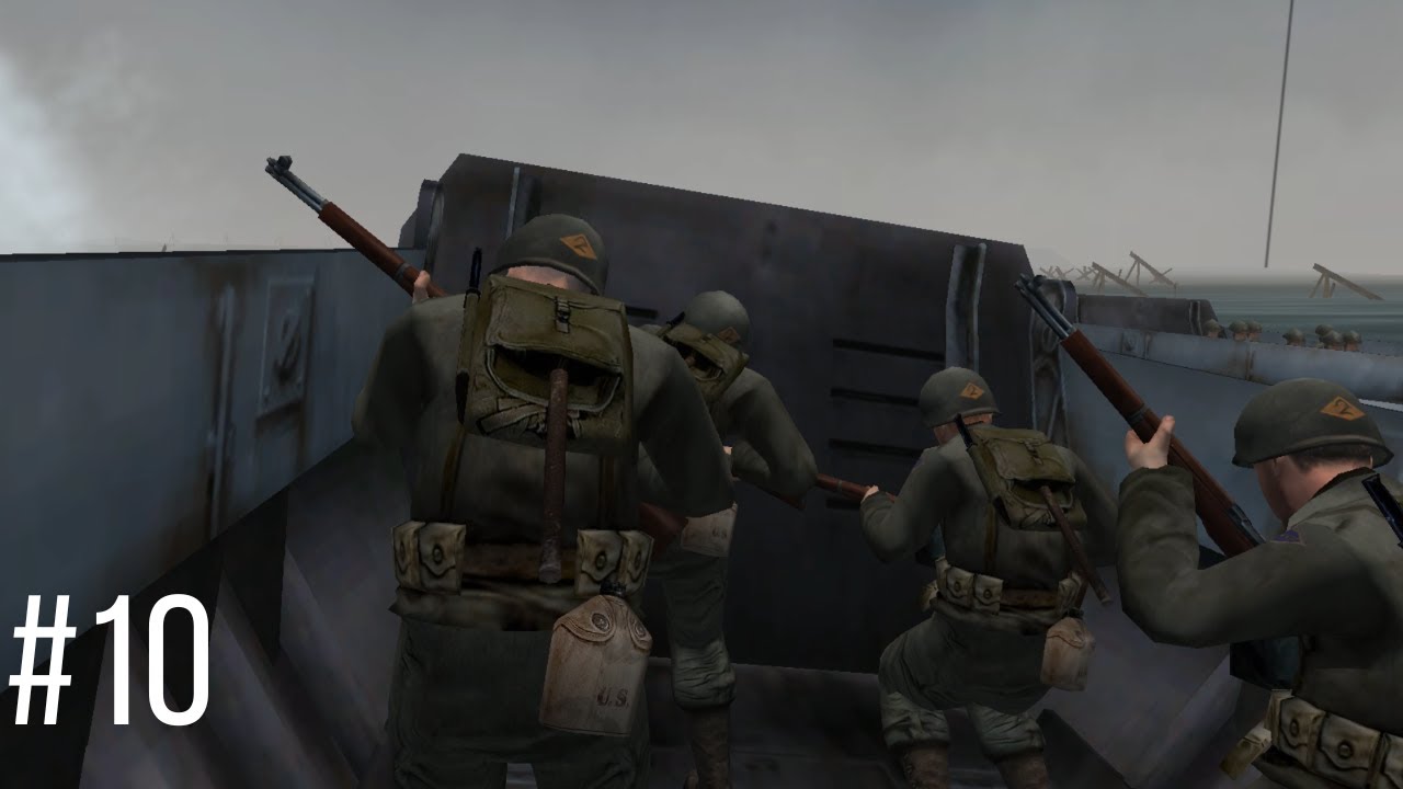 MEDAL OF HONOR: ALLIED ASSAULT PC Walkthrough Gameplay #10 - OMAHA BEACH (FULL GAME)