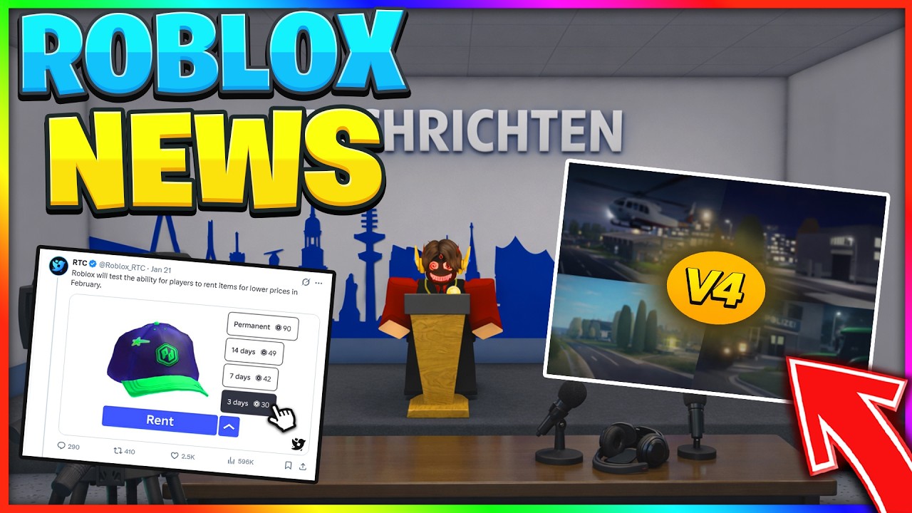 ITEMS MIETEN in Roblox?! + Das ERFOLGREICHSTE SPIEL der WELT! Roblox News