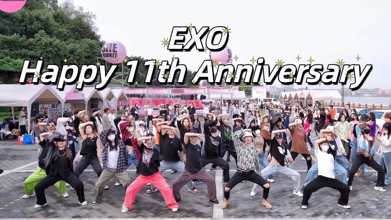 [EXO(엑소)] KPOP RANDOM DANCE TO 'EXO' SONGS | HAPPY 11TH ANNIVERSARY | GUANGZHOU, CHINA