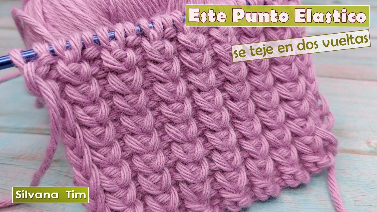 Si no sabes que Punto elegir para Tejer Gorro a Dos Agujas te recomiendo este punto elastico № 1118