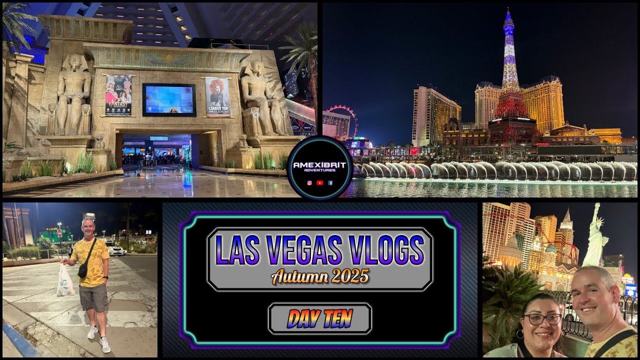 Las Vegas Vlog - Autumn 2025 - Day 10 - Final Full Day, Whataburger, Public House, Fountains, Slots!