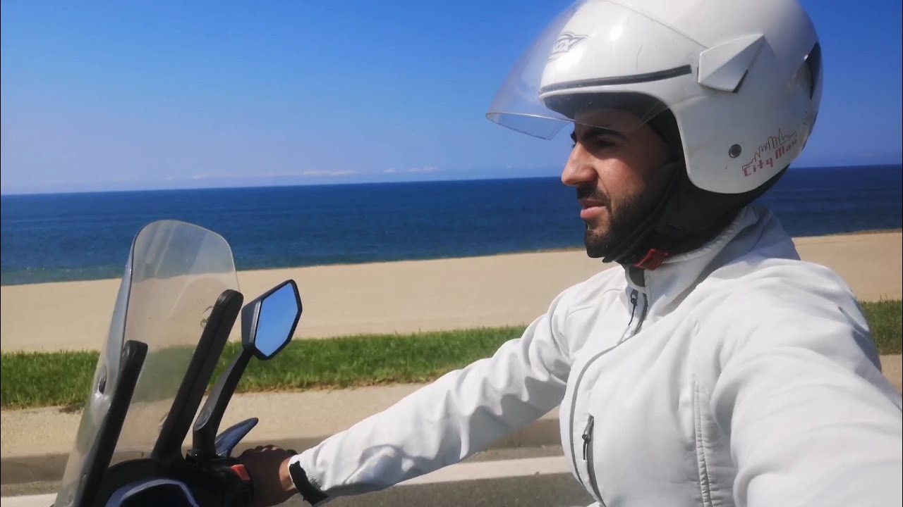 شدييت الطريق من الرباط الى الدار البيضاء بالدراجة النارية sanya direction rabat casa