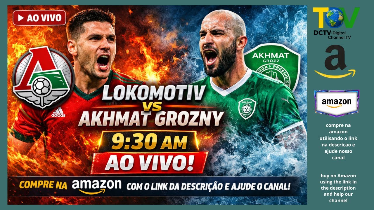 🔴 AO VIVO | Lokomotiv Moscow x Akhmat Grozny | Russian Premier League | Narração em Português