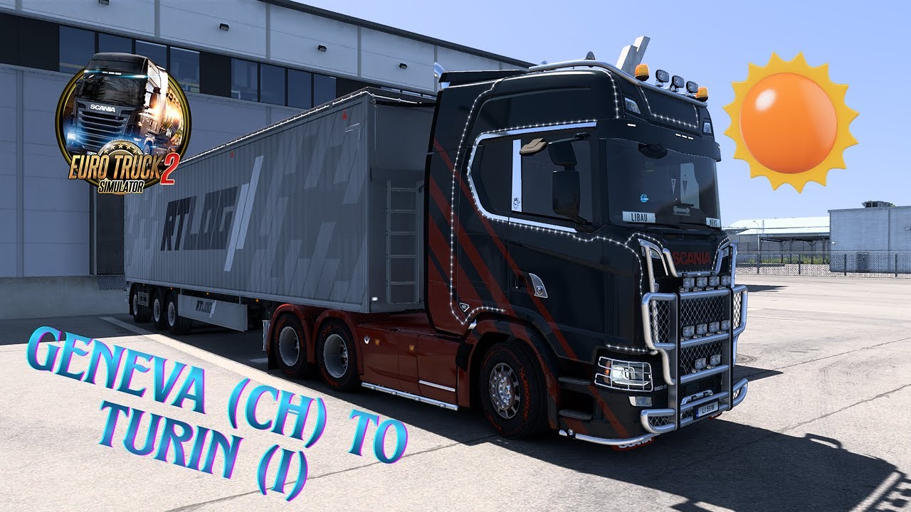 EURO TRUCK SIMULATOR 2 - RELAXING DRIVE - GENEVA (CH) TO TURIN (I)