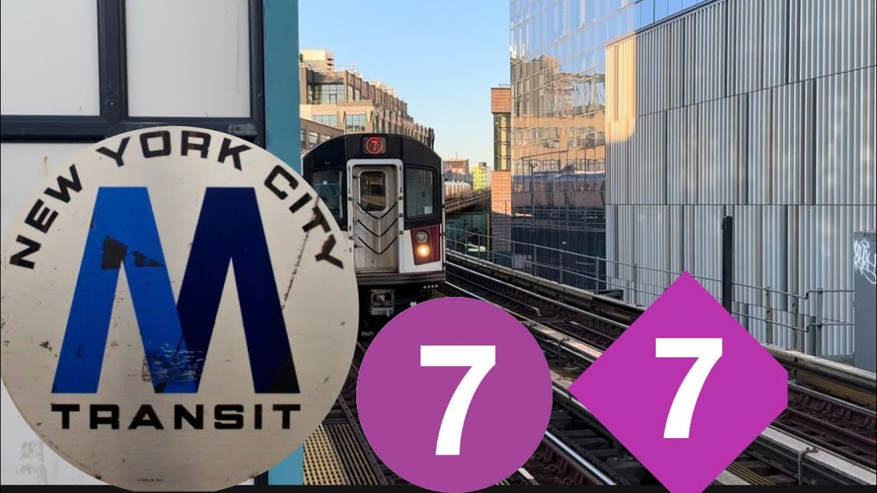 MTA NYCT: (7) Trains Action at Court Square